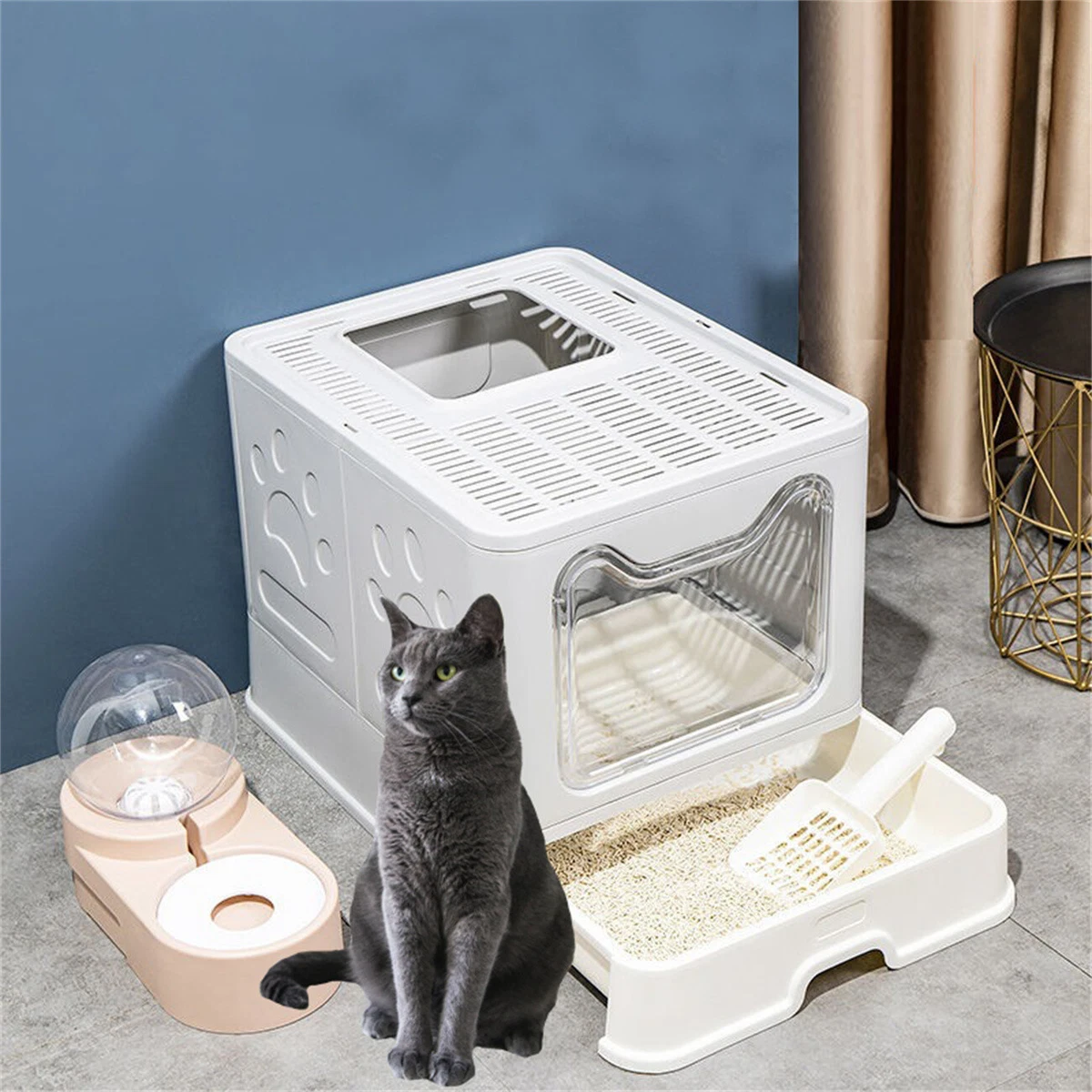 Cat Litter Boxes, Pans & Trays - Cat Litter Box Furniture