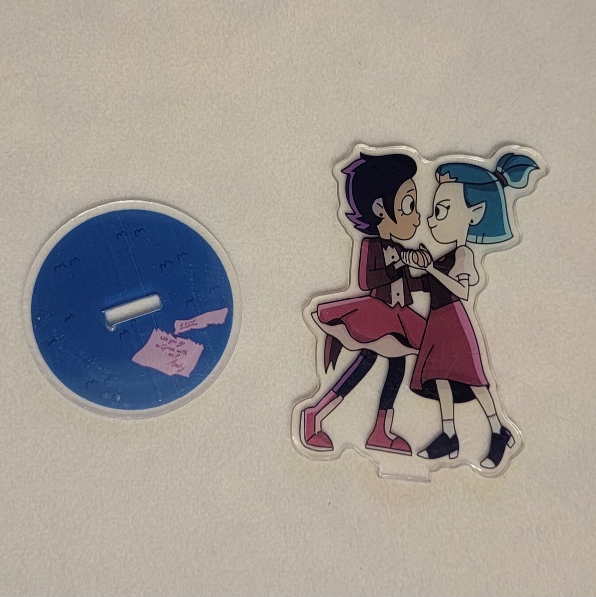 Lumity Luz Noceda Amity Blight Acrylic Plastic Standee Grom Disney The Owl  House