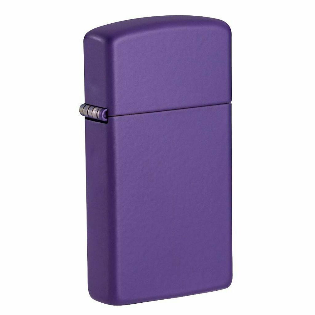 Zippo 1637 Slim Purple Matte Windproof Pocket Lighter