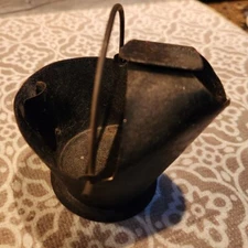 VINTAGE Perrine Coal Co. Metal "Coal Basket" Ashtray-Toledo Advertising