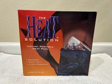 NEW THE HEAT SOLUTION Instant Portable Heat Pack Reusable Moist Heat Sealed