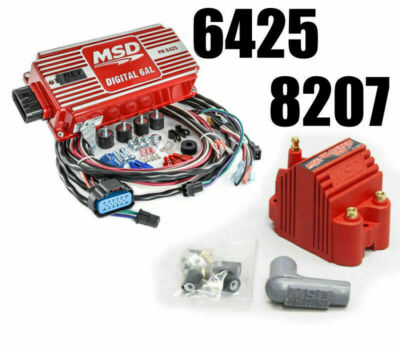 MSD Ignition 6425 Digital 6AL Ignition Control With Rev Control with 8207 Coil