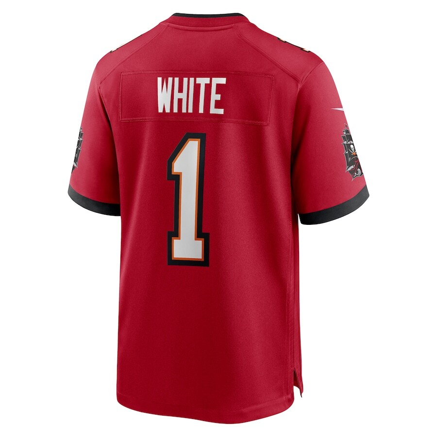Tampa Bay Buccaneers Rachaad White #1 Nike Red 2025 Official NFL