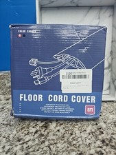 Floor Cord Protector - Self-Adhesive Silicone Cover 5' White/clear