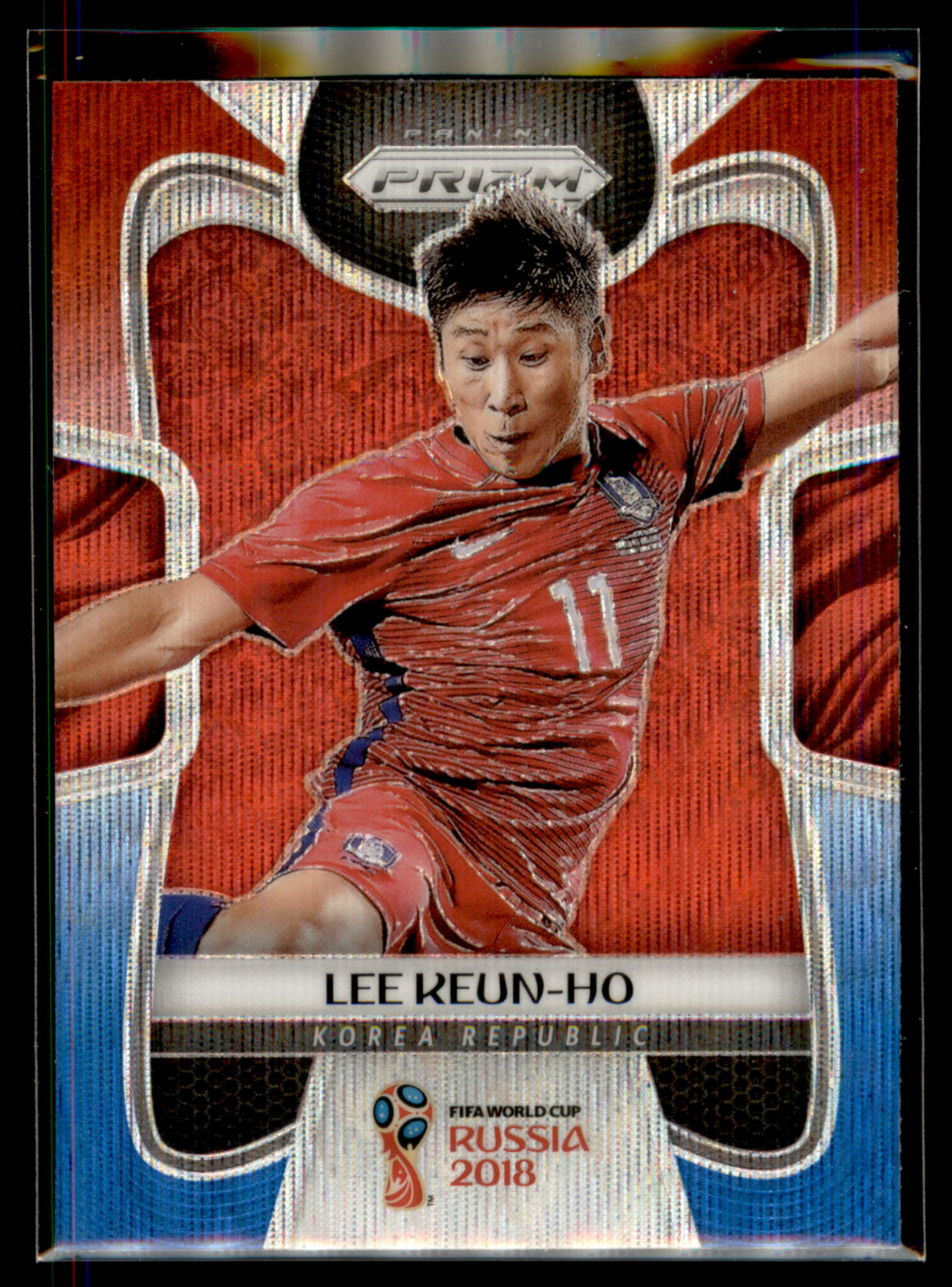 2018 Panini Prizm World Cup RED BLUE WAVE #196 Lee Keun-ho -South Korea Qty