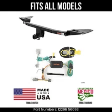 For 10-12 Ford Taurus Trailer Hitch 4Way Wiring Harness Kit Fits All Models Curt