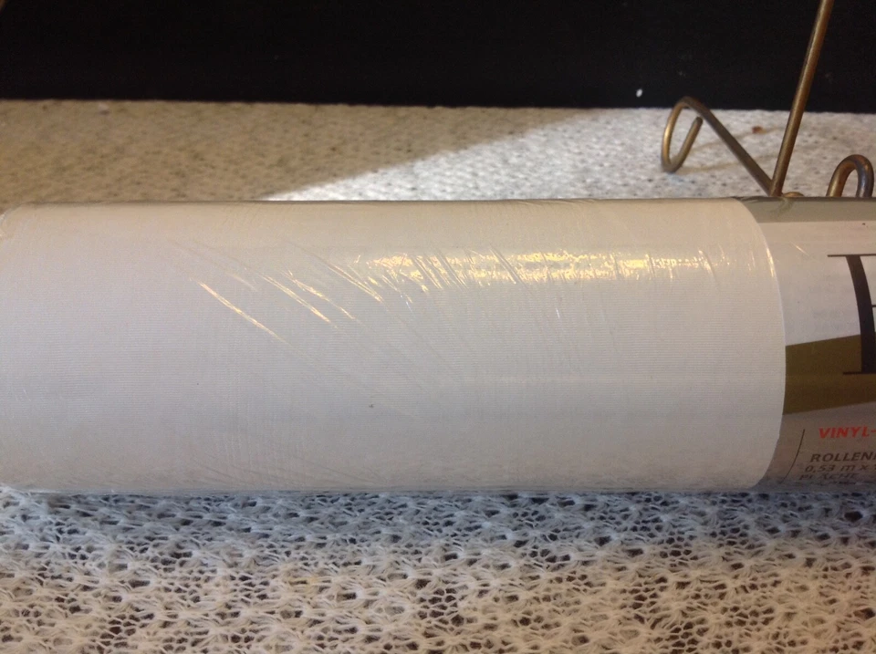 2 Rollos Rasch Alemania Vinilo Papel Pintado Revestimiento Texturizado Lavable Blanco Nuevo de Lote Antiguo Foto 3 de 3