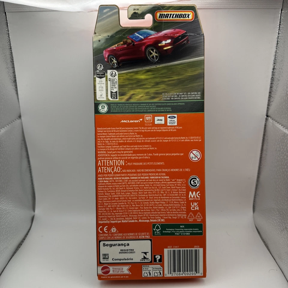 Matchbox 2025 convertible Cruisers paquete de 5 Cadillac, Mustang y McLaren Foto 2 de 2