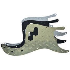 KAISH 13-Hole Metal Diamond Plate Standard PBass Pickguard for P Bass