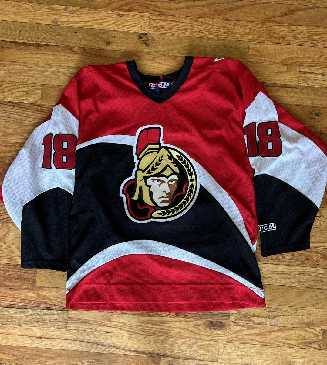 CCM Marian Hossa Ottawa Senators NHL Hockey Jersey Vintage Red