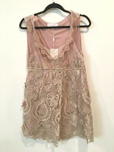 rose gold embroidered dress