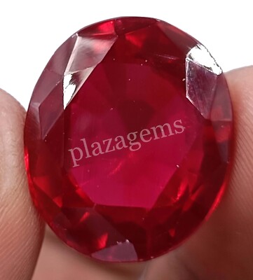 34-36Ct Oval Shape Natural Red Ruby EGL Certified Burma Loose Gemstone  N11