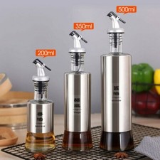 Öl Flasche Spender Edelstahl Glasflaschen Für Öl Essig Küche Zubehör