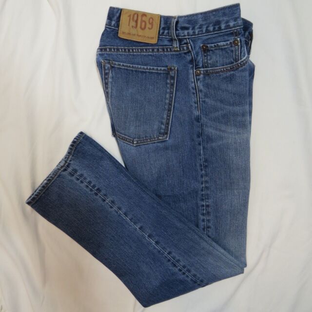 GAP 1969 * Standard Fit Blue Jeans Denim * Mens Size 28 / 30 for sale ...