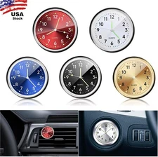 Stick on Dashboard Car Clock Mini Tiny Small Luminous Car Vent Clocks Watch USA