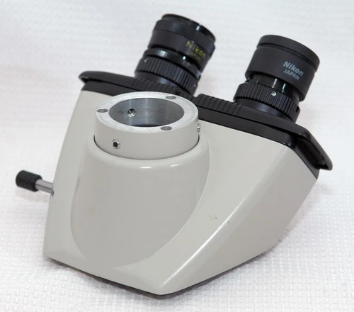 Nikon Optiphot Trinocular Microscope Head w/10x Eyepieces and photo-port