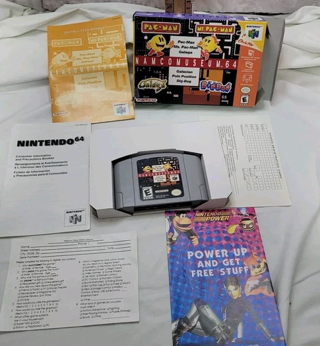 Namco Museum 64 (Nintendo 64, 1999) Authentic COMPLETE CIB CLEAN TESTED!!