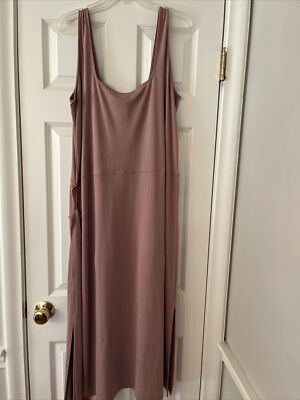 NWT Vince Square Neck Sleeveless Maxi Dress Mauve Orchid XL | eBay