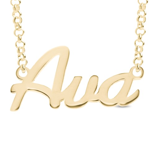 AVA Personalised Name Necklace Rose 
