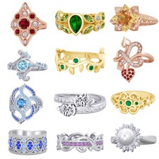 925 Sterling Silver 12 Constellations Zodiac Sign Ring