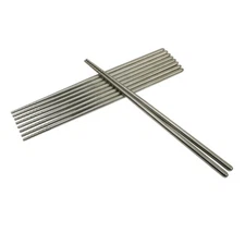 5 Pairs Reusable Non-Slip Metal Chopsticks Korean Chinese Food Chopsticks