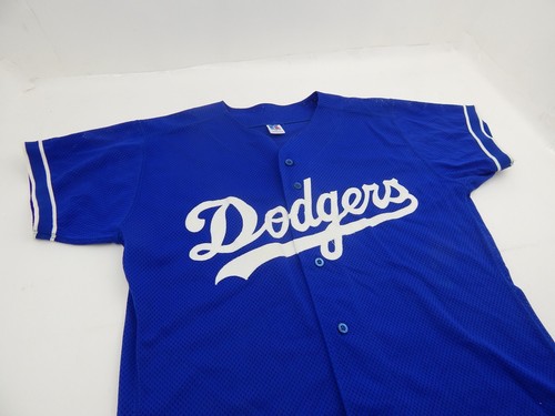 Russell AUTHENTIC DIAMOND COLLECTION LA Dodgers Blue Jersey 44 Made in USA - Picture 4 of 8