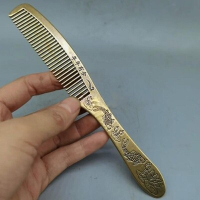Handcraft Hair Combs Women Accessories Antique Classic Vintage Copper Comb