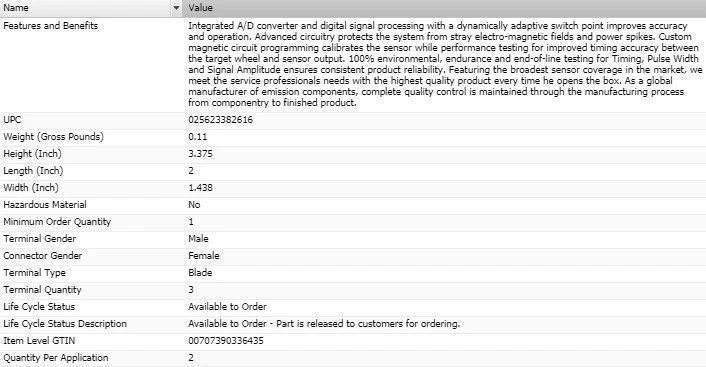 Sensor de posición del árbol de levas ESTÁNDAR para Pontiac Solstice 2006-2009 Foto 4 de 4