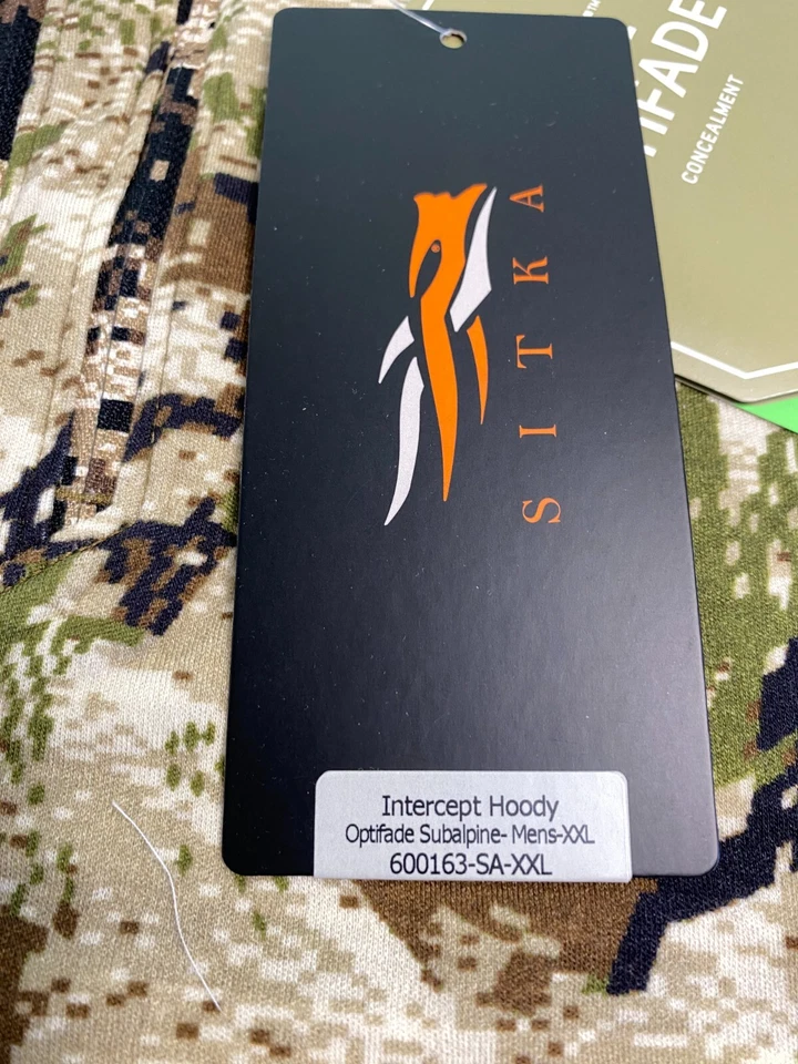 Sitka Gear Intercept Hoody Men's 2XL Optifade Subalpine Merino Wool Blend NWT - Image 2 of 4