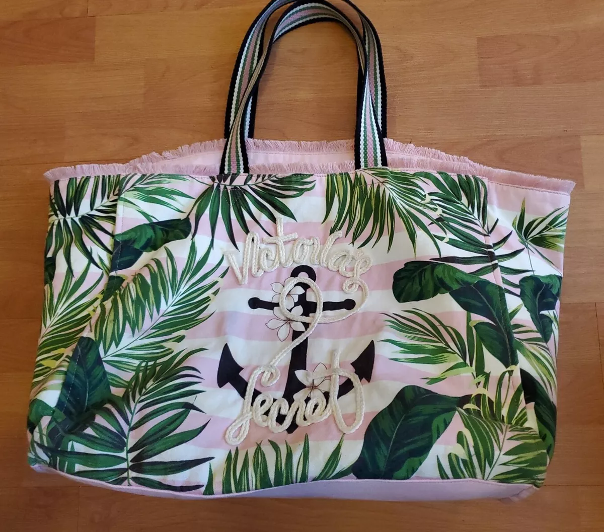 canvas victoria secret tote bag