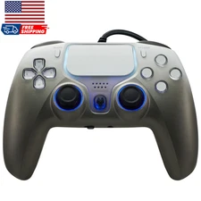 PS5 Wired Controller with Turbo Hall Effect Triggers Dual Vibration 3.5mm ...
