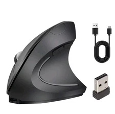 TECKNET Ergonomic Mouse 4800 DPI Wireless Vertical Mouse with 6 Adjustable DP...