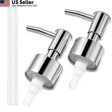2 Pack Soap Dispenser Pumps Replacement Silver 28/400 26mm 28mm From USA