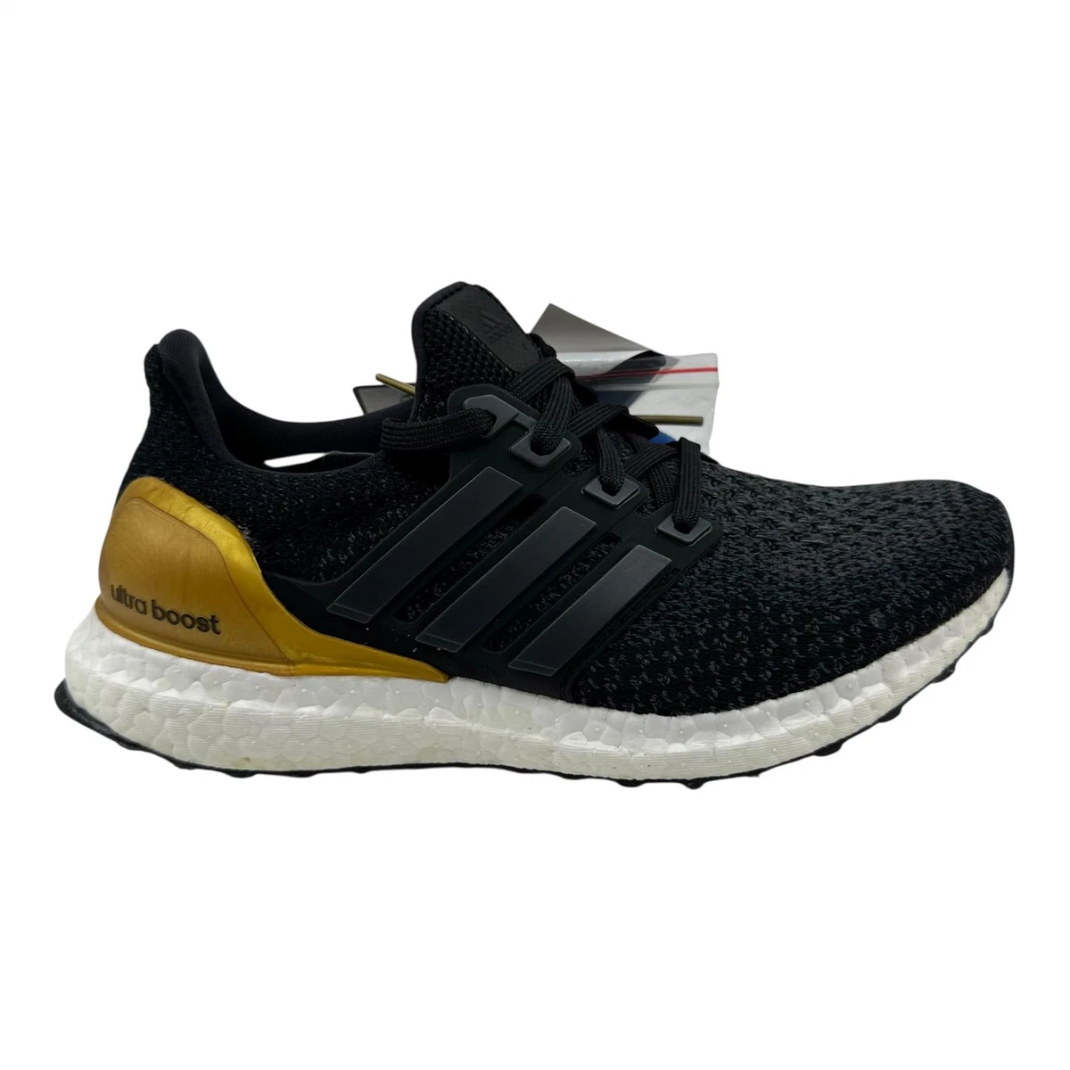 Adidas Ultraboost 2.0 Sneakers Men 7.5 Black White Gold NCAA UCLA Rare UltraBoost 3.0 Limited  main image 3