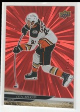 2024-25 Upper Deck Outburst Red Leo Carlsson 11/25 Anaheim