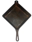 Vintage Griswold No. 768 Utility Cast Iron Square Fry Skillet Pan 9"