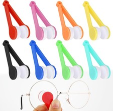 8 Pcs Eyeglass Cleaner, Mini Sun Glasses Eyeglass Microfiber Spectacles Cleaner