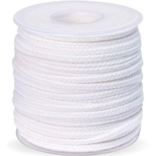 24 PLY Braided Candle Wick Spool White Woven Wicks Cord for Candle Making 200...