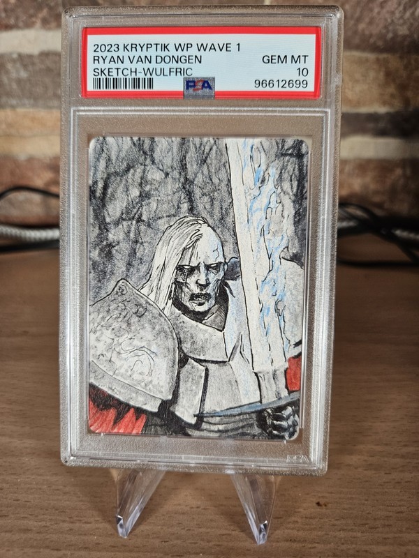 KRYPTIK tcg: Wulfric Sketch card 1/1 PSA 10
