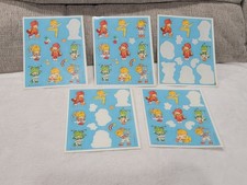 Vintage 1983 Hallmark Cards Rainbow Brite Characters Sticker 5 Sheets Lot