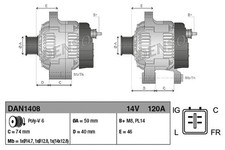 ALTERNATOR FITS: JAGUAR S-TYPE II ESPORTIVO 3.0 V6/2.5 V6.JAGUAR S-TYPE II 3.