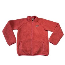 Columbia Girl's Sherpa Full Zip Jacket Size Large Colorful Outdoors Casual Warm
