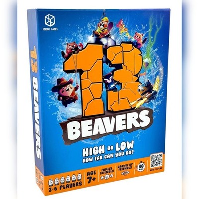 New 13 Beavers Board Game - The Riveting Beaver Journey, Family-Friendly Card 