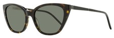 Saint Laurent Monogram Cat-Eye Sunglasses SL M69 002 Havana/Silver 56mm YSL