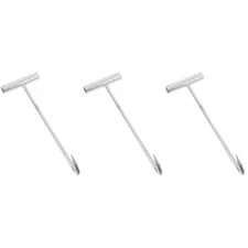 Set of 3 Manhole Lid Tool Hook Short Large Opening Lifting Industrial