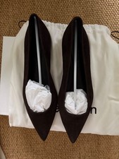 AEYDE Cassy Pointed-Toe Suede Flats MOCA (Brown) Size  39