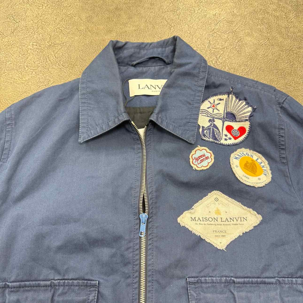 Lanvin Work Jacket "PATCHWORK" - Size 48 (401-359) - image 4