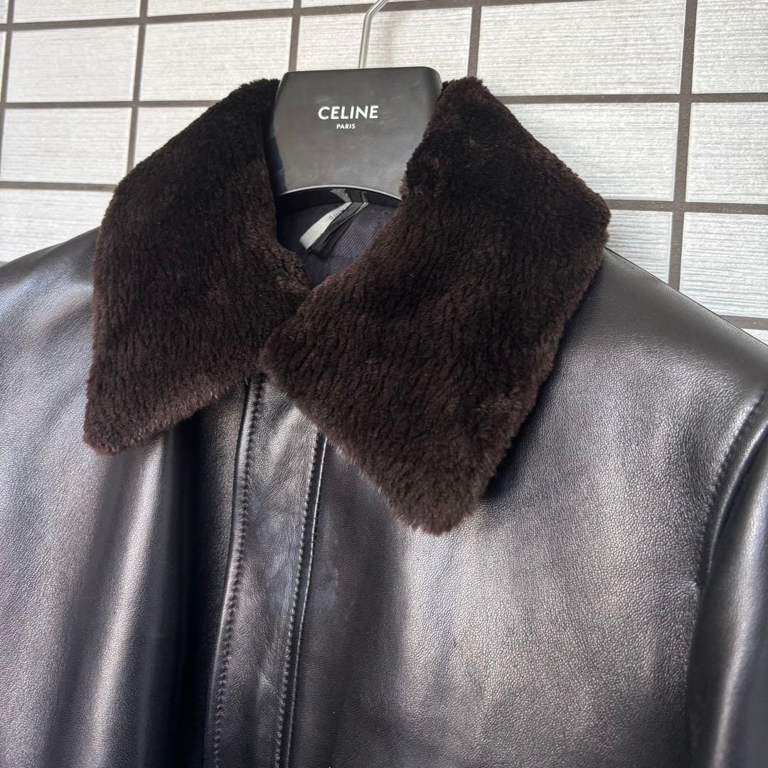 Dior Homme 2012 AW Kris Van Assche Lamb Leather Jacket Fur Padded