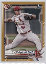 2021 Bowman Draft Gold 47/50 Austin Love #BD-164 0n8