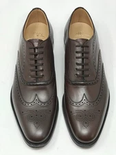 Church's Hailwood Leather Shoes Ebony Brogues Brown UK 7.5 US 8.5 EUR 41.5 1533G